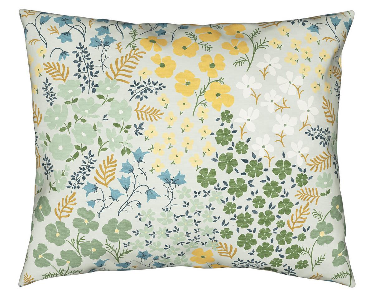 BETTWÄSCHESET FLOWER - Gelb/Grün, Natur, Textil (160/210cm) - Modern Living