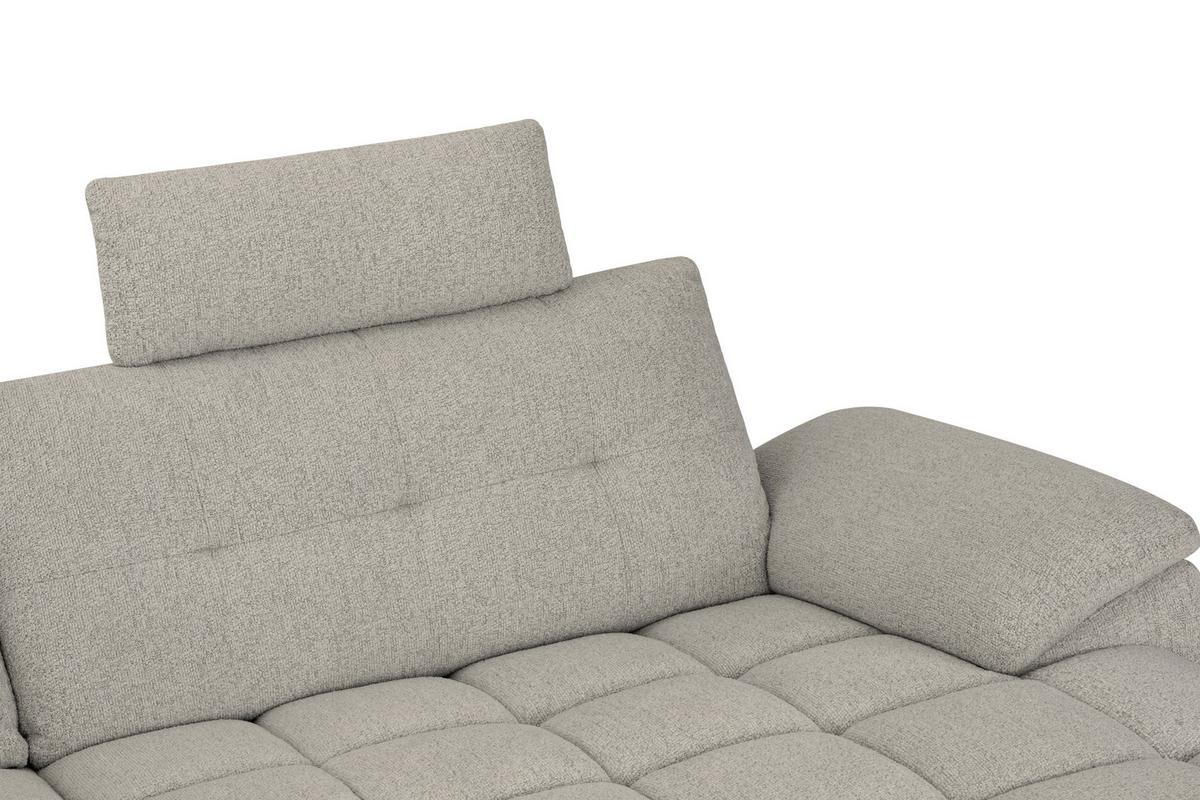 Sedežna Garnitura Venice, Desna - črna/bela, Moderno, kovina/tekstil (268/107/156cm) - Premium Living
