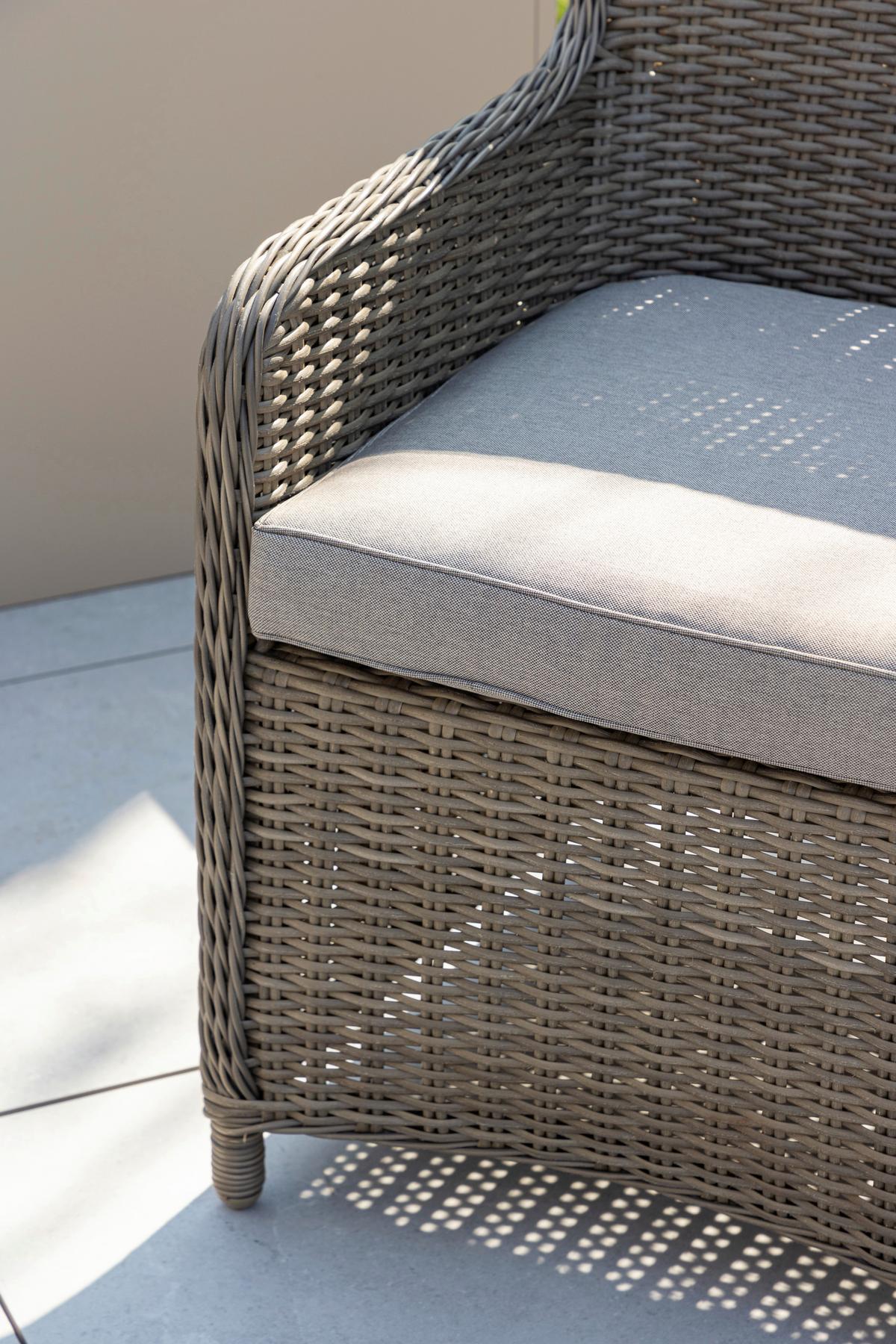 GARTENSTUHL-SET WEMBLEY - Braun, KONVENTIONELL, Kunststoff/Textil (62/94/66cm) - Gardenson