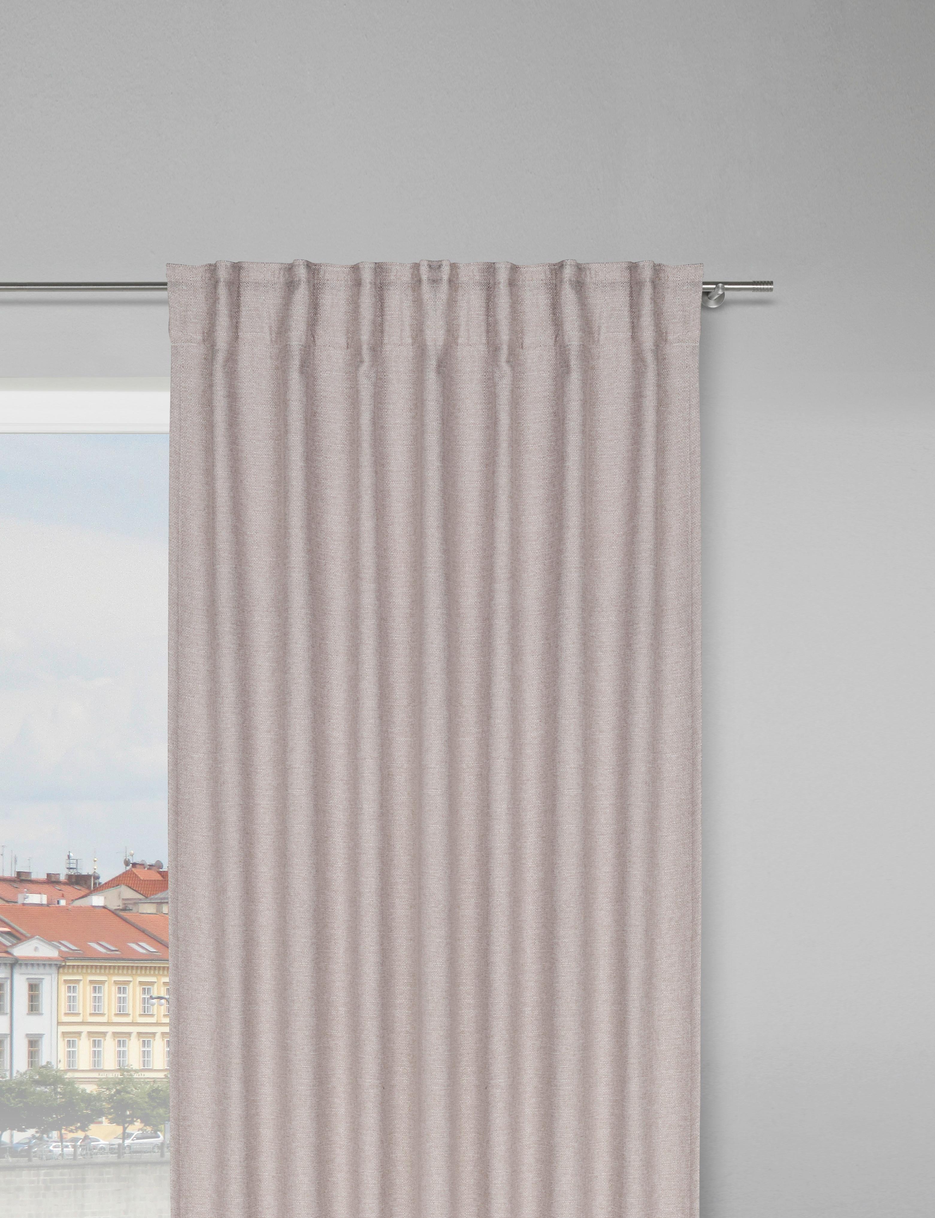 SOLSKYDDSGARDIN ALFI - beige, Klassisk, textil (135/255cm) - Modern Living