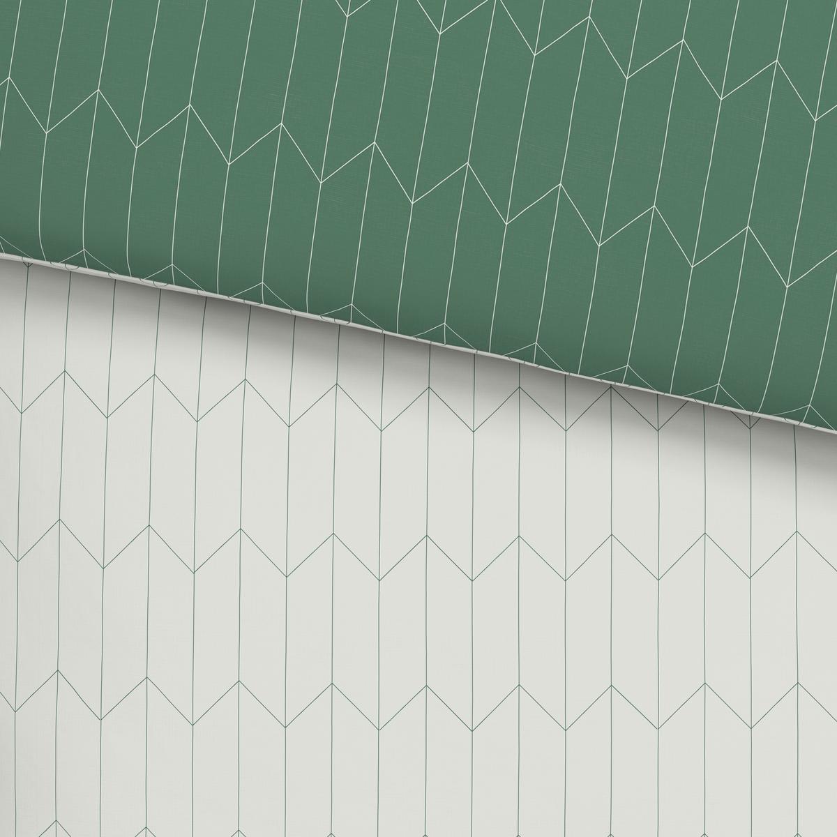 Ágyneműhuzat-garnitúra Tegola - natúr színű/zöld, Modern, textil (140/200cm) - Modern Living