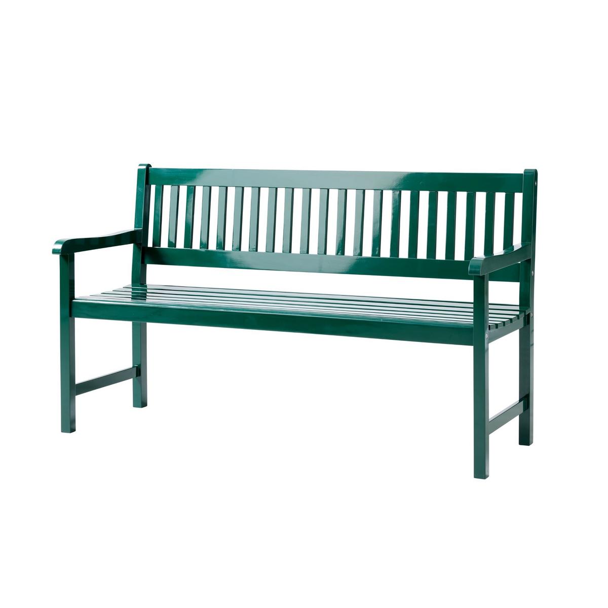 GARTENBANK BRIGHTON GARTENBANK - Dunkelgrün/Grün, Natur, Holz (150/89/59cm) - Gardenson