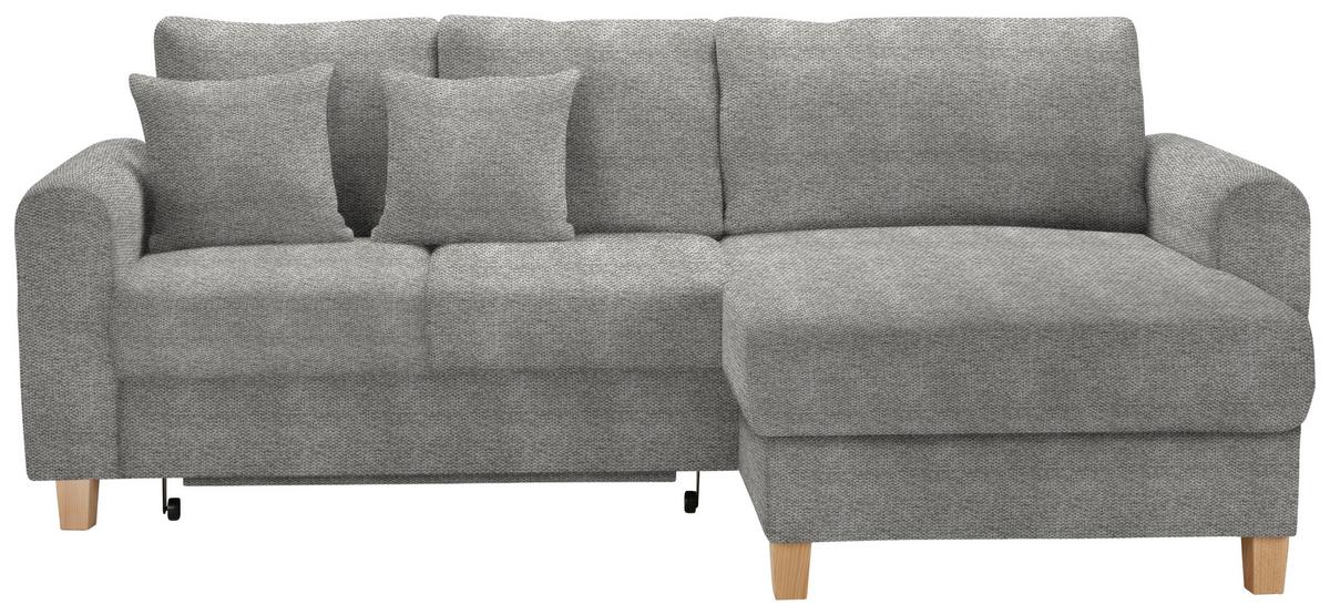 Kutna Garnitura Lille - svijetlo smeđa/svijetlo siva, Moderno, tekstil/drvo (232/110/156cm) - Best Price