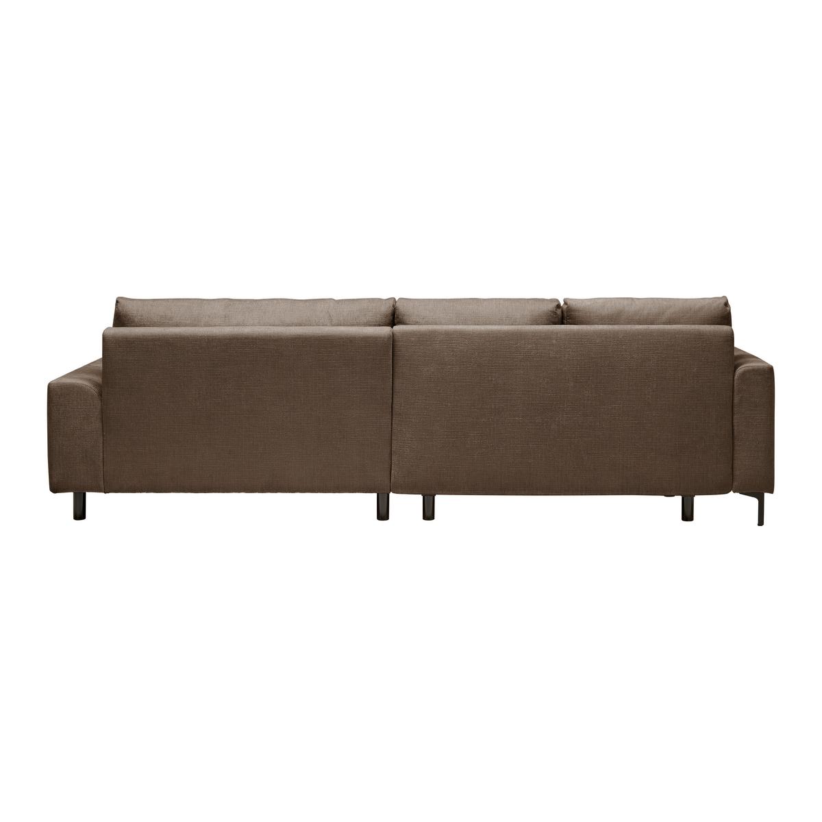 Ecksofa Integra Fango - Fango/Schwarz, Textil/Metall (294/81-93/170cm) - Mömax