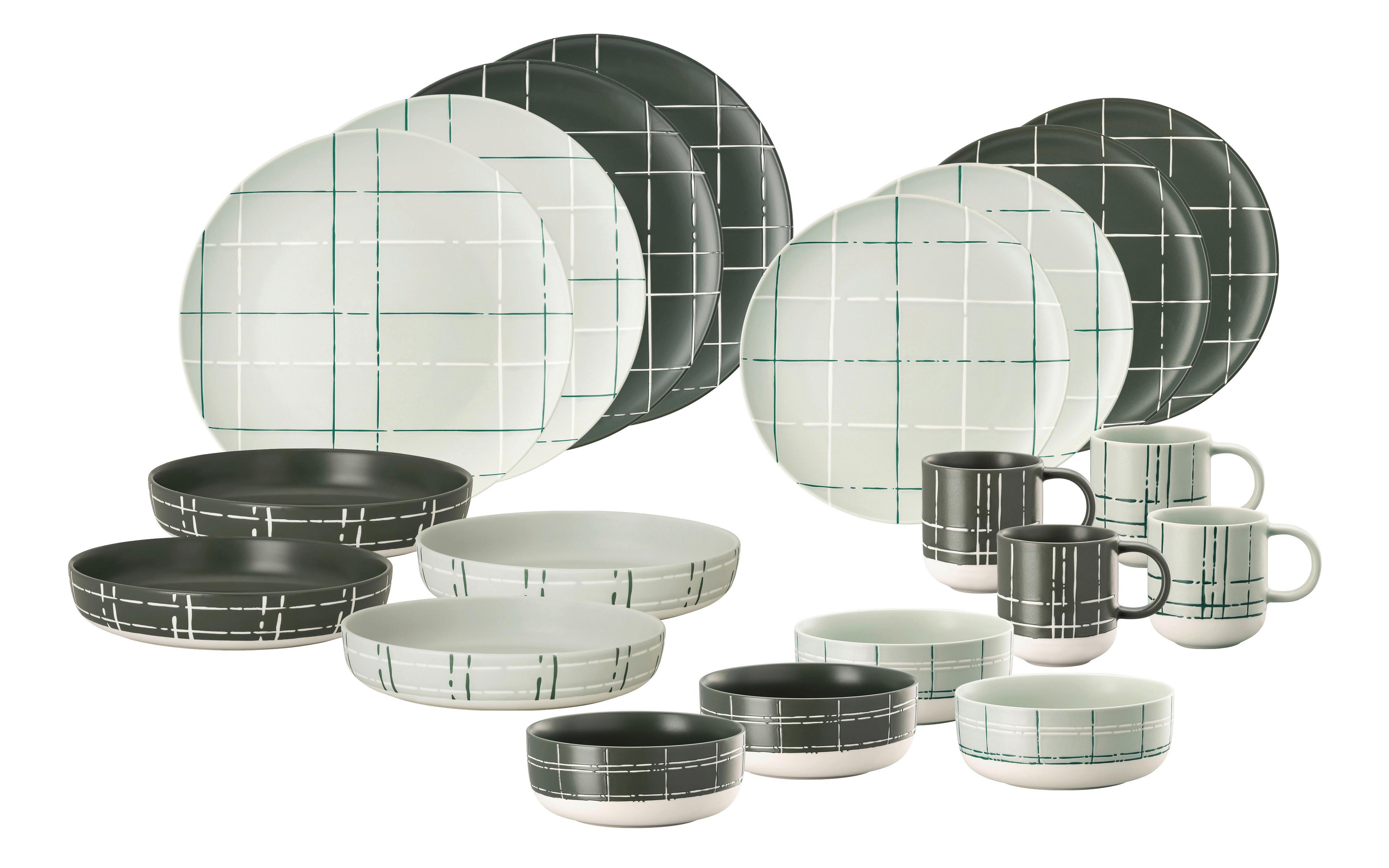 SERWIS OBIADOWO-ŚNIADANIOWY FUN KARO ROSENTHAL - różnokolorowy, Design, ceramika (41/28,3/28cm) - Thomas