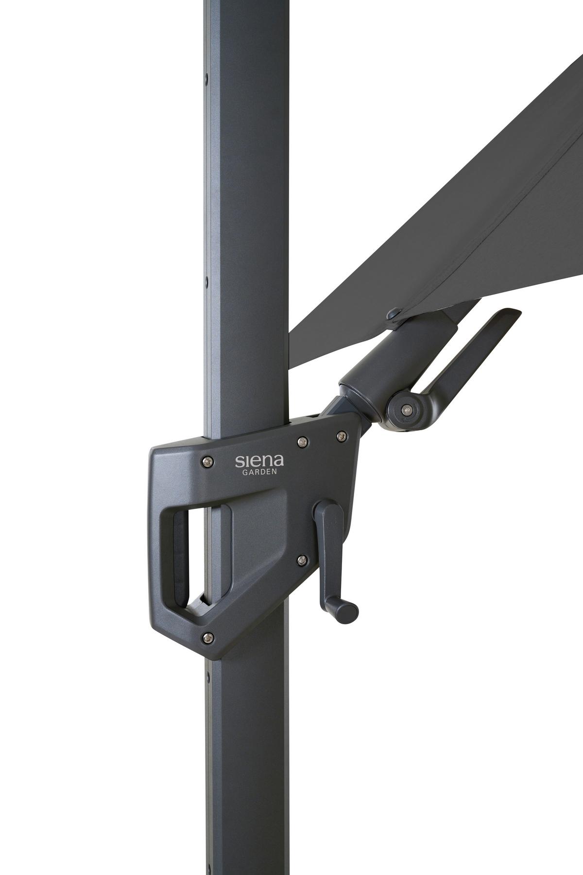 AMPELSCHIRM S08120 - Anthrazit, MODERN, Textil/Metall (300/300cm) - Siena Garden