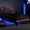 Gamingbett Cerberus 90x190 cm Schwarz/Rot - Rot/Schwarz, MODERN, Holzwerkstoff/Kunststoff (90/190cm) - X Rocker