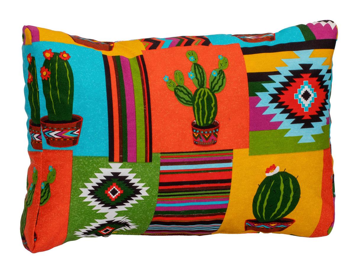 Sedežna Blazina Mexico - modra/rumena, Basics, tekstil (60/40/20cm) - Gardenson