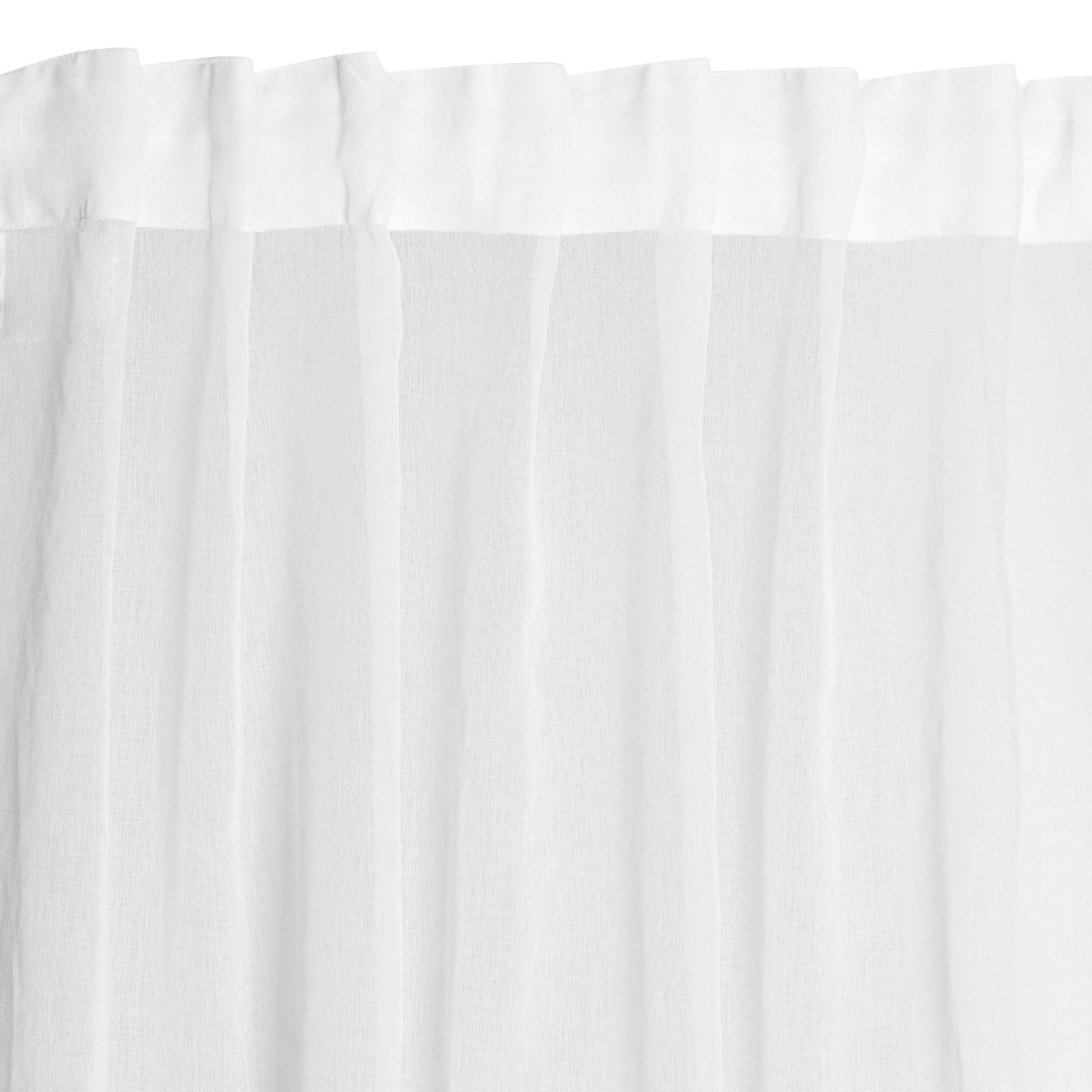 ZASŁONA GOTOWA 0161010 3 IN 1 LIM-HOME BLANC - biały, Basics, tkanina (280/240cm)