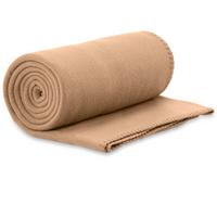Pătură din fleece Bea, cca. 130x160cm - maro deschis, plastic (130/160cm) - Best Price