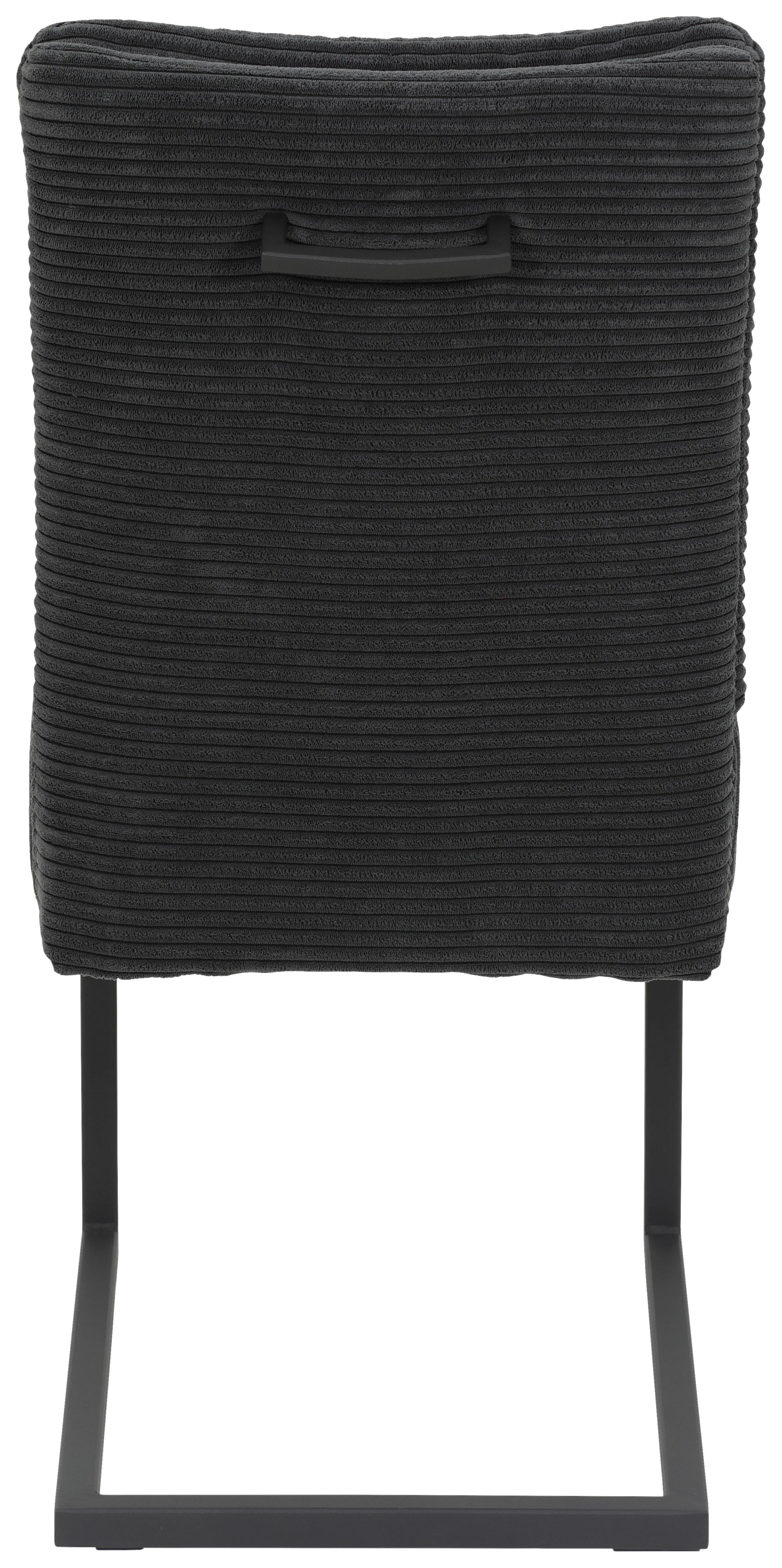 Nihajni Stol Olivia Giga - S, Antracit - črna/antracit, Moderno, kovina/tekstil (61/91/43cm) - Mömax