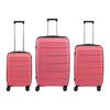 Reisekofferset Capri Pink, 3-teilig - Pink, KONVENTIONELL, Kunststoff/Textil - Mömax