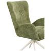 STOEL MET ARMELEUNINGEN STELLA - Groen/Beige, Design, Textiel/Metaal (58/91/65cm) - Mömax