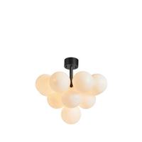 Hängeleuchte Merlot max. 20 Watt - Schwarz/Weiß, Basics, Glas/Metall (56/56/51cm) - Markslöjd