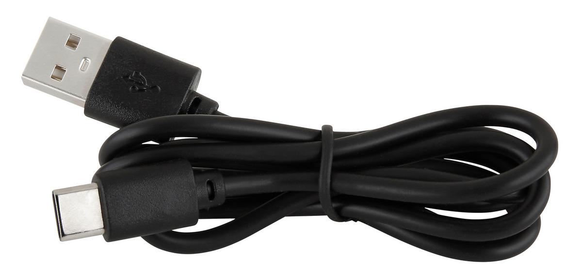 AKKU-STEHLEUCHTE 58434SBB - Schwarz/Braun, Design, Kunststoff/Metall (14/14/120cm) - Globo