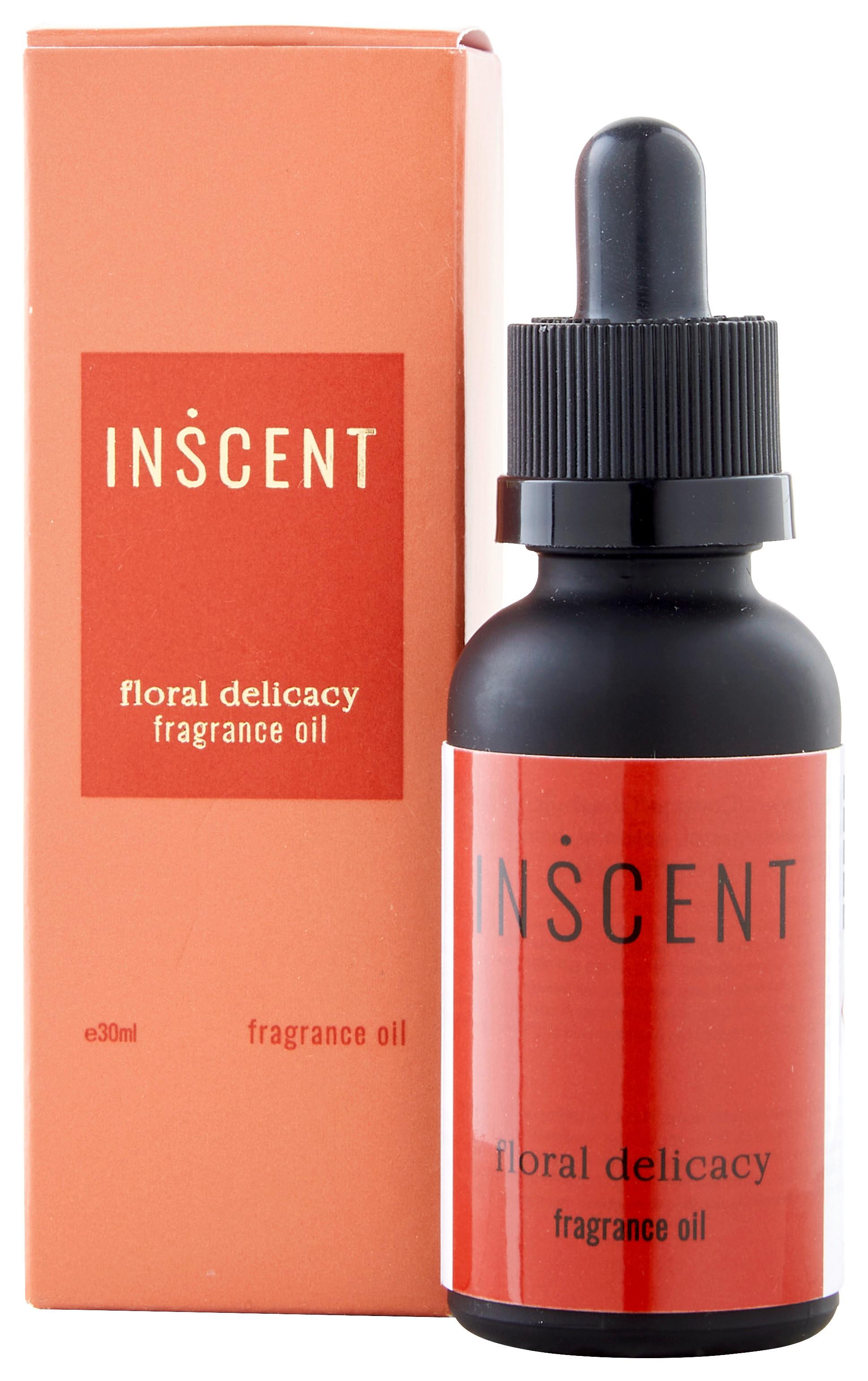 Parfümöl Floral Delicacy ca. 30ml - Rot/Schwarz, Design, Glas (30ml) - Inscent