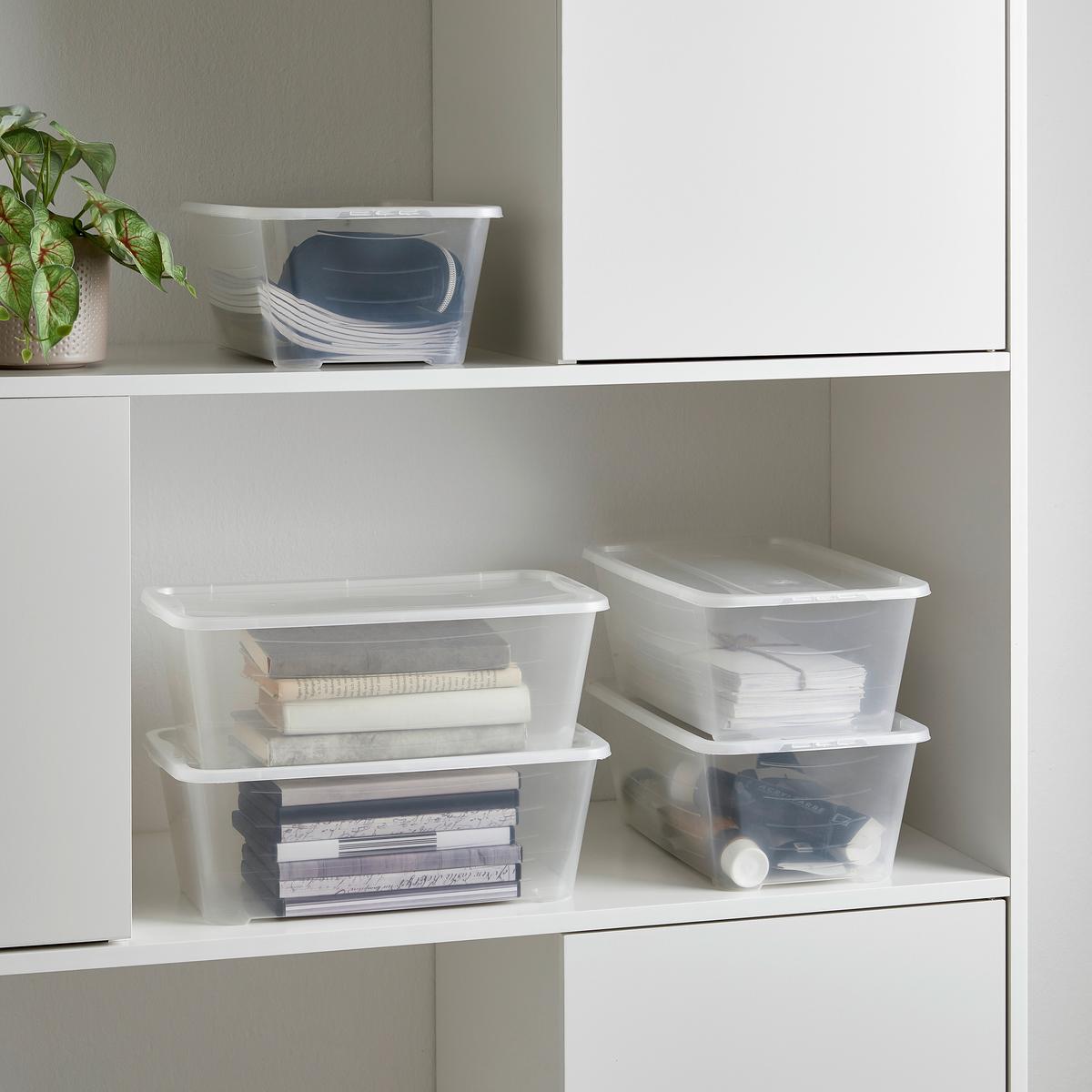 Aufbewahrungsboxen-Set Shoes, 5-teilig - Klar, KONVENTIONELL, Kunststoff (35/20/17,2cm) - Mömax