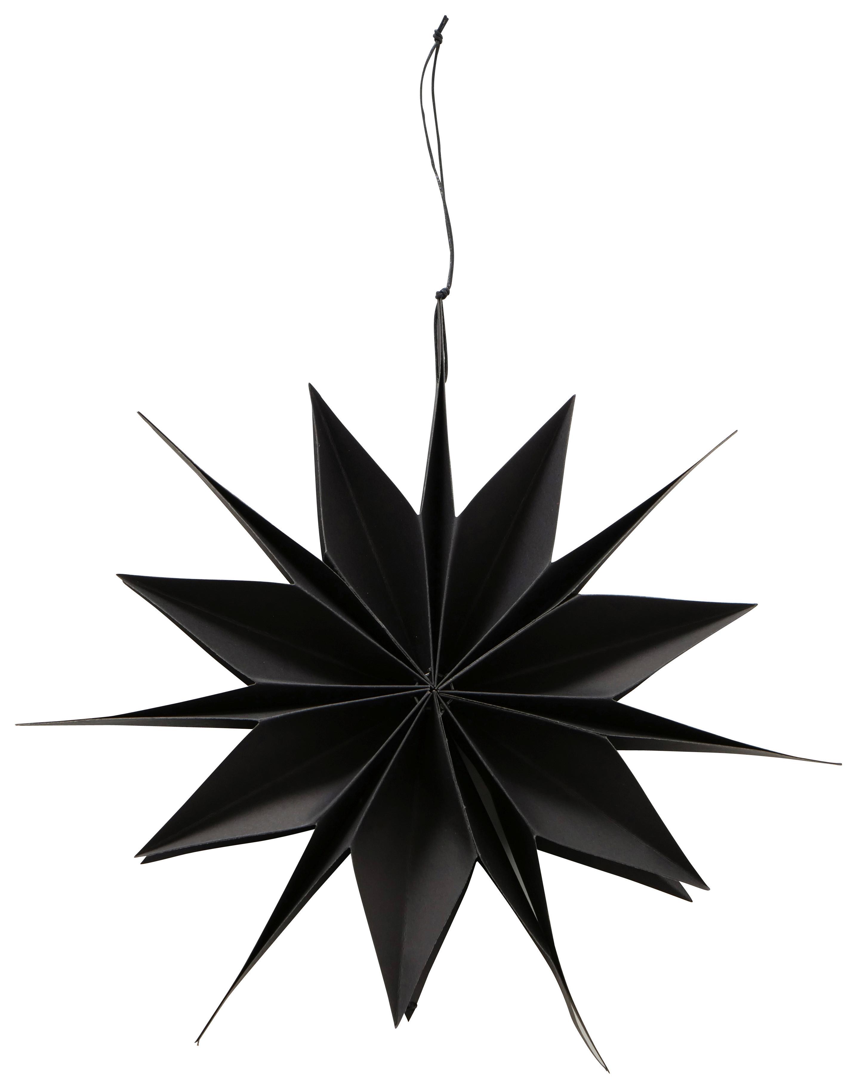 Decorațiune de agățat Kassia - negru, Basics, hârtie (30/42cm) - Modern Living
