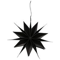 Decorațiune de agățat Kassia - negru, Basics, hârtie (30/42cm) - Modern Living