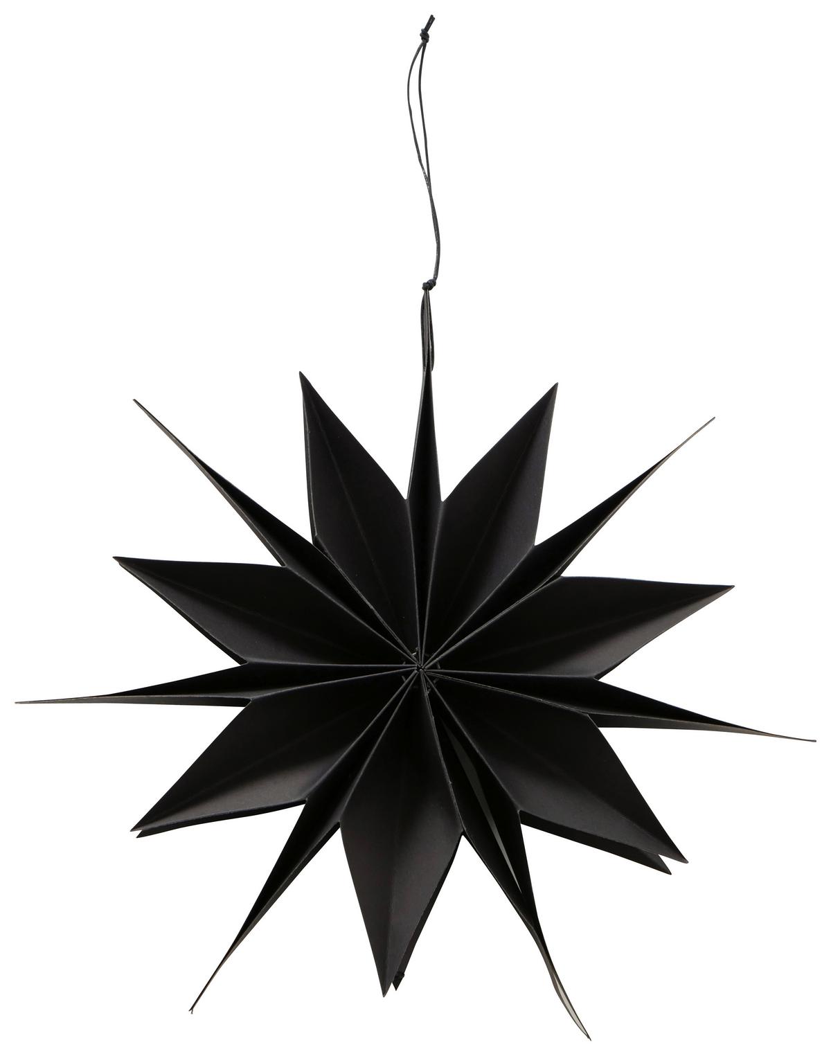 Decorațiune de agățat Kassia - negru, Basics, hârtie (30/42cm) - Modern Living