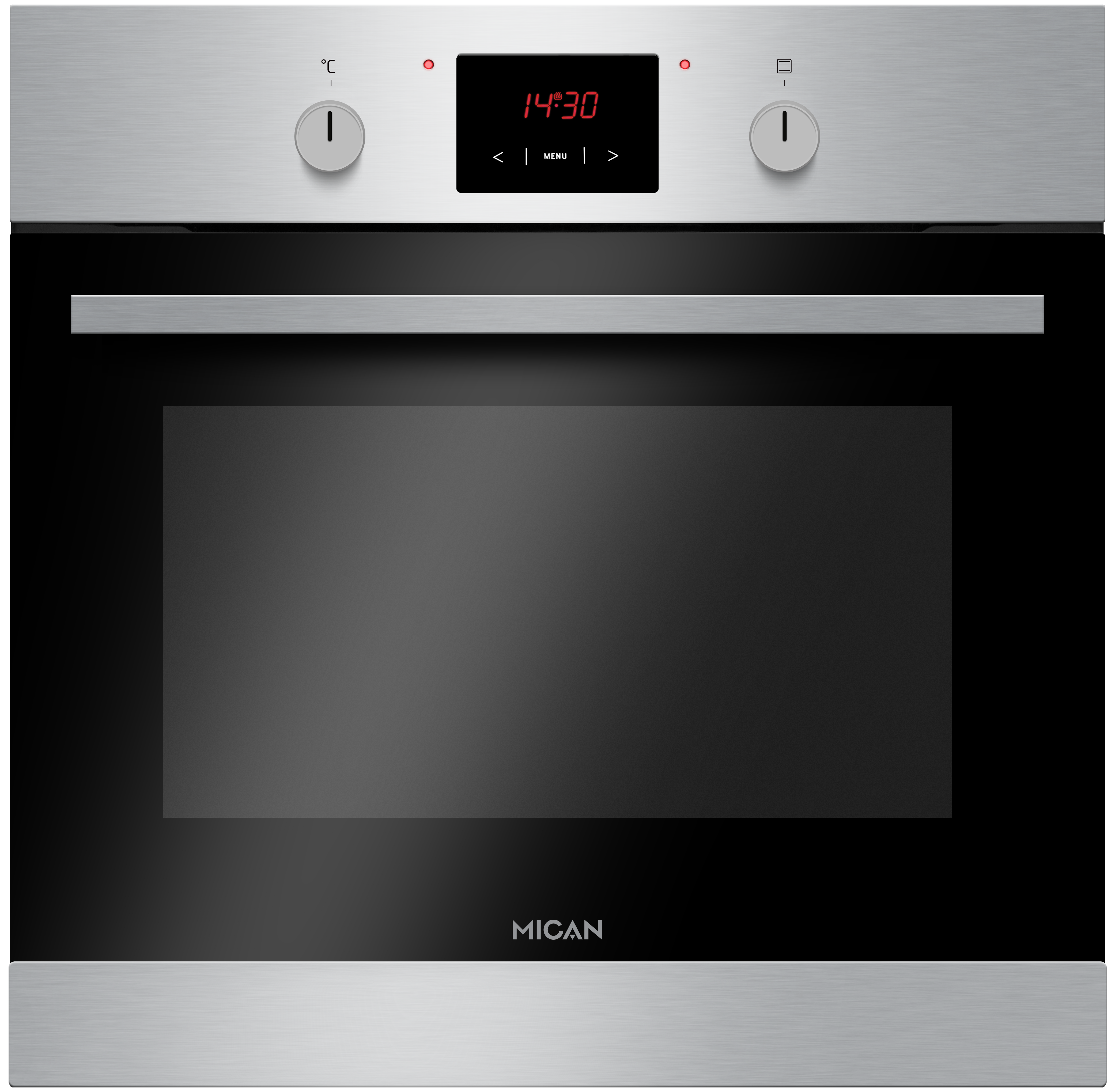Einbaubackofen 90420 - Edelstahlfarben, MODERN, Metall (59,5/59,5/55cm) - Mican