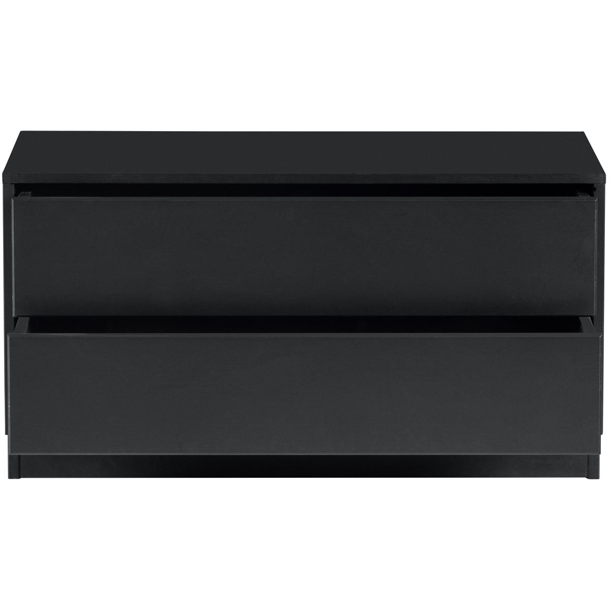 Lowboard Finca Schwarz - Schwarz, Design, Holz (75/40/40cm) - Livetastic