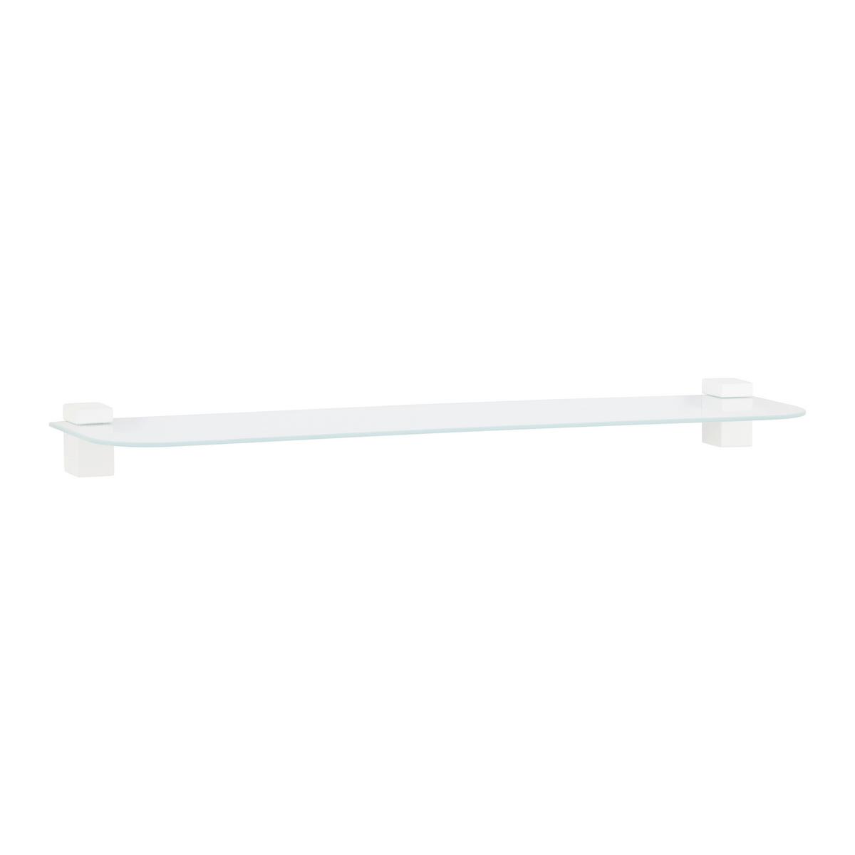 Glasablage Gerundet in Weiss - Weiss, Glas (60/0,4/15cm) - Mömax