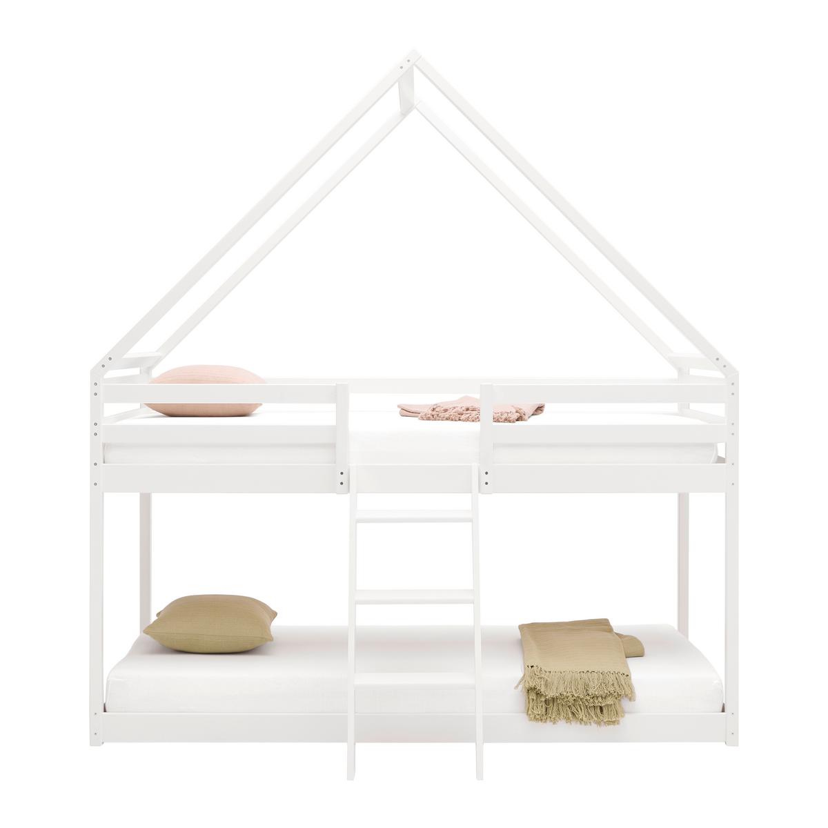 Etagenbett Sweet Weiß ca. 90x200cm - Birkefarben/Weiß, LIFESTYLE, Holz (97/224/208cm) - Mömax