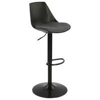 Taburet de bar ERIK -BASED- - antracit/negru, Modern, plastic/metal (43/88,5-110,5/47cm) - Mömax