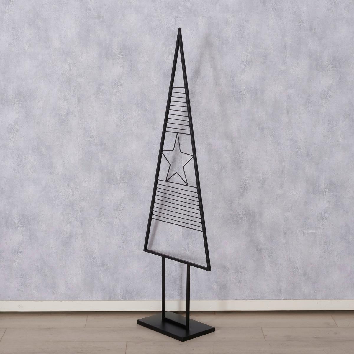 Dekobaum Karina I Schwarz - Schwarz, Basics, Metall (50/152/22cm) - Mömax