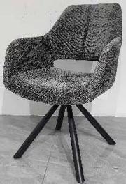 Naslanjač Bello, Siva - siva/črna, Moderno, kovina/tekstil (66/85/66cm) - Mömax