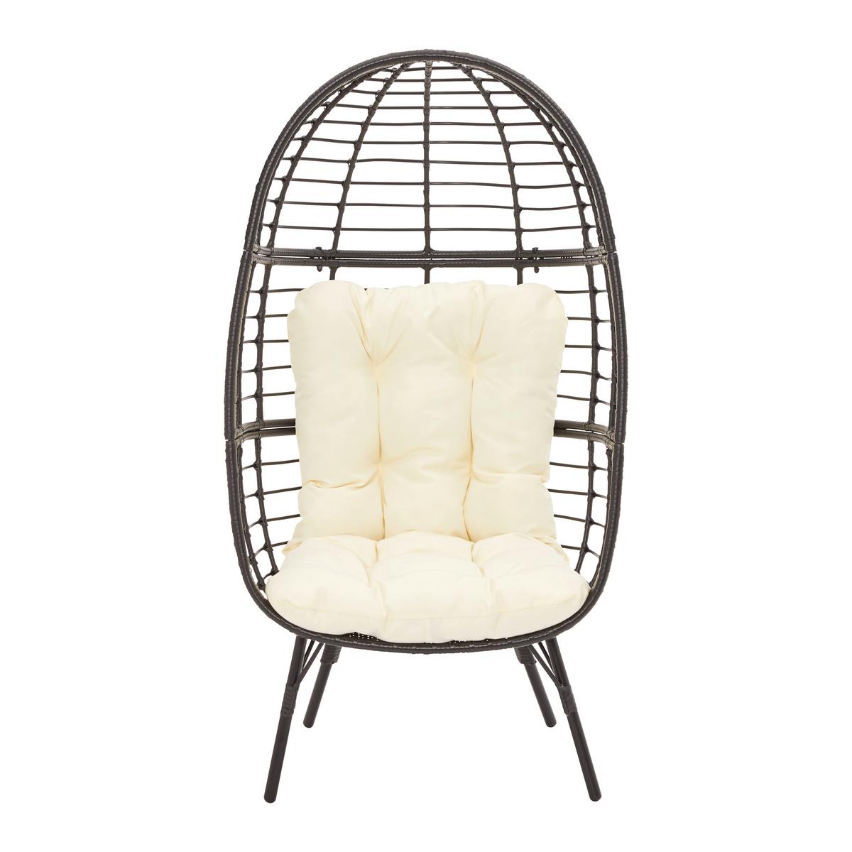 Scaun Nara - alb/negru, Modern, plastic/metal (77/145/65cm) - Mömax