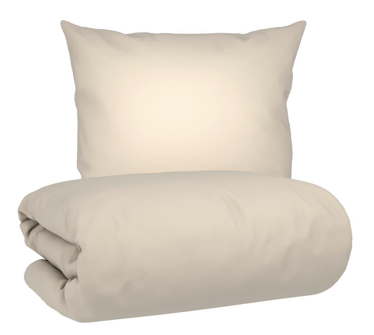 Bettwäsche Julie Beigebraun ca. 135x200cm - Beigebraun, Textil (135/200cm) - Mömax