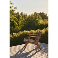 Loungesessel Eya Teak - Braun/Teakfarben, Natur, Holz/Kunststoff (68/70/75cm) - Gardenson