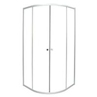 Zuhanykabin Íves T4090c - krómszínű, Konventionell, műanyag/üveg (90/190/90cm)