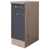 Corp inferior de bucătărie SHADOW    US30 - gri închis/stejar San Remo, Modern, material pe bază de lemn (30/85/60cm)