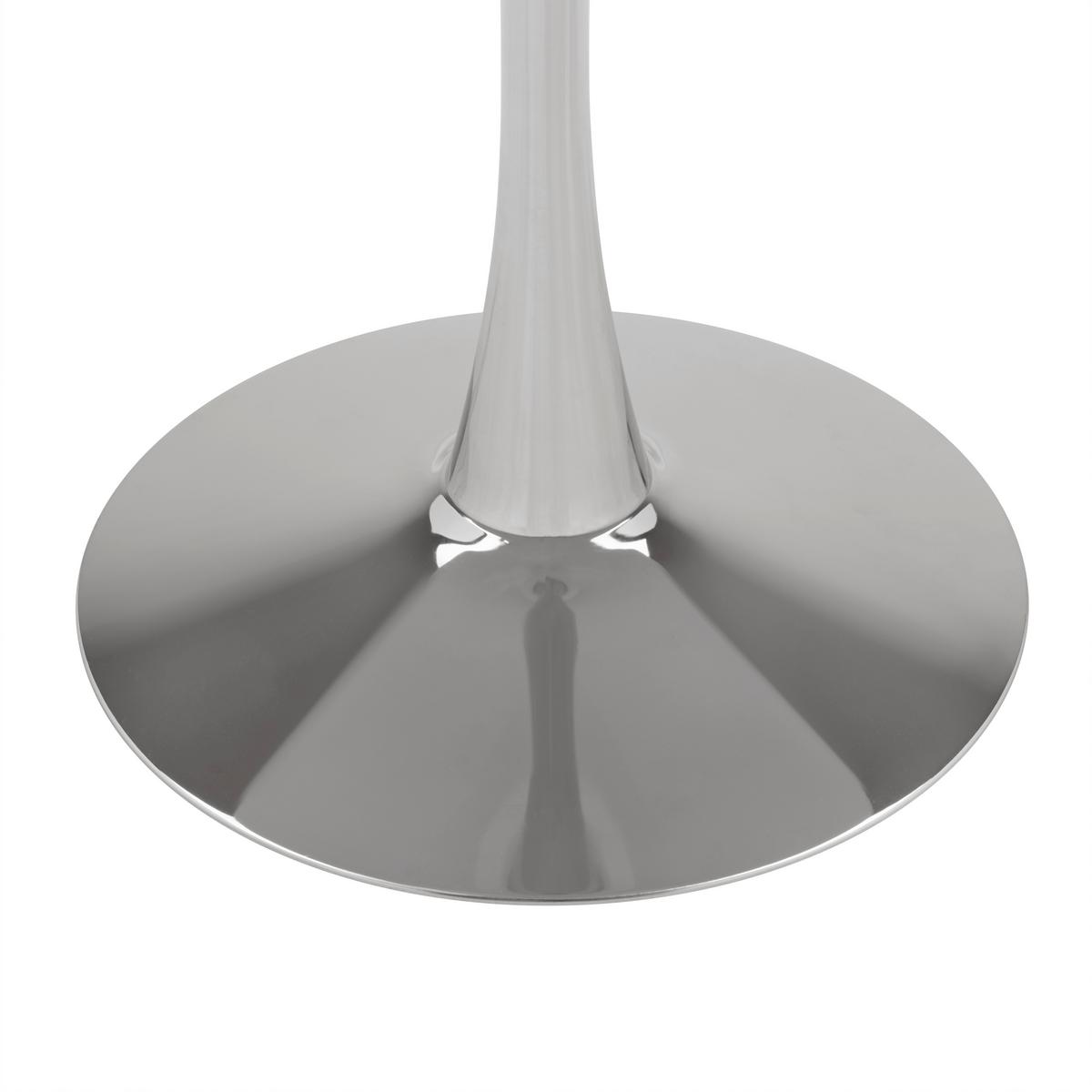 Esstisch Caitlyn Chromfarben - Chromfarben, Design, Holz/Metall (100/75/100cm) - Mömax