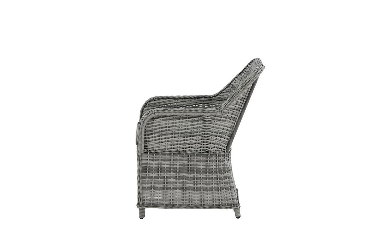 Gartenstuhl-Set Vikelund 2er-Set Grau - Grau, KONVENTIONELL, Textil/Metall (65/92/75cm) - Gardenson