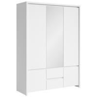 Ormar S Klasičnim Vratima Kaspian - bijela, Moderno, staklo/drvni materijal (153,5/211/55,5cm) - Modern Living