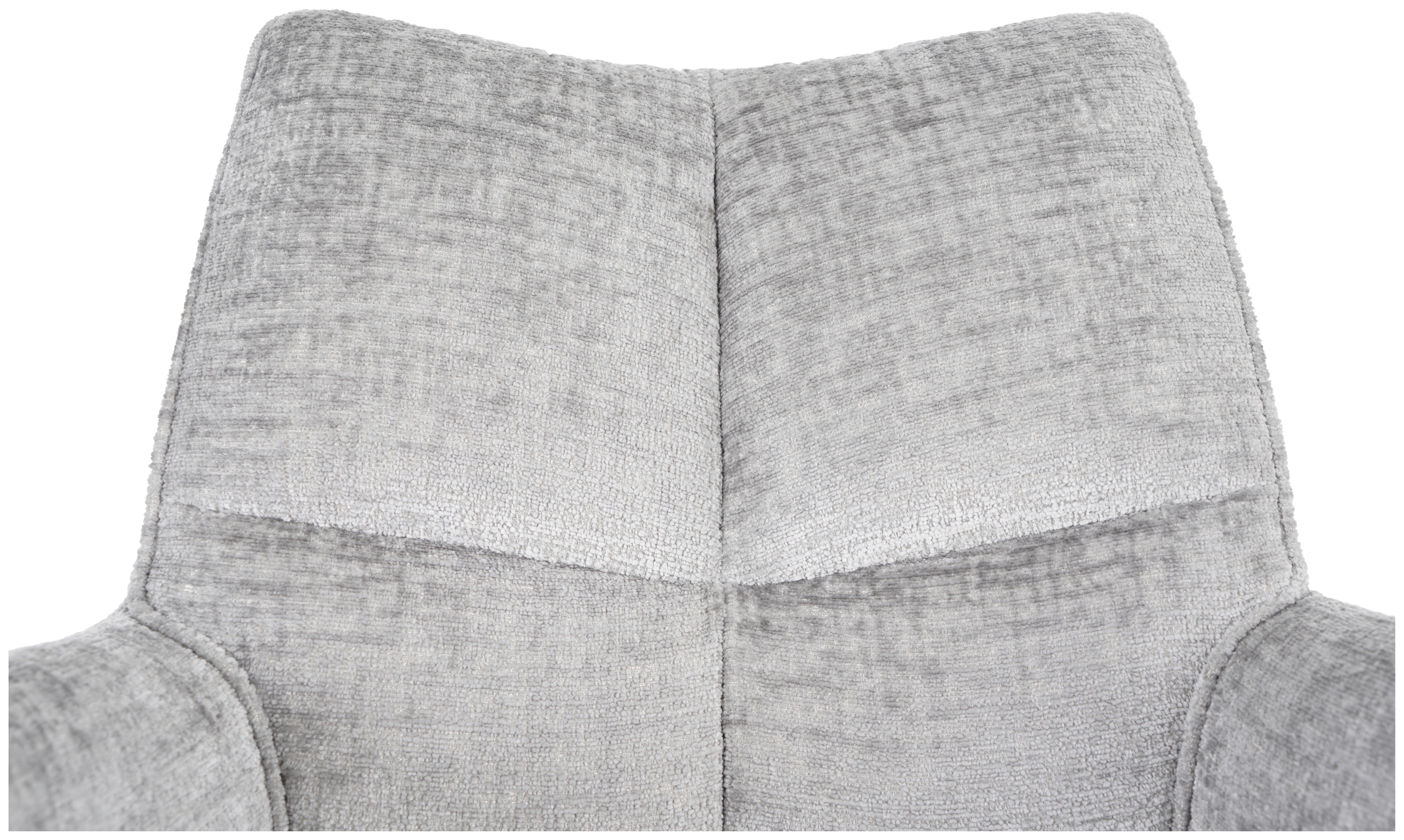 STOL MED ARMSTÖD LUCIA - grå/svart, Lifestyle, metall/textil (62/90/64cm) - Premium Living