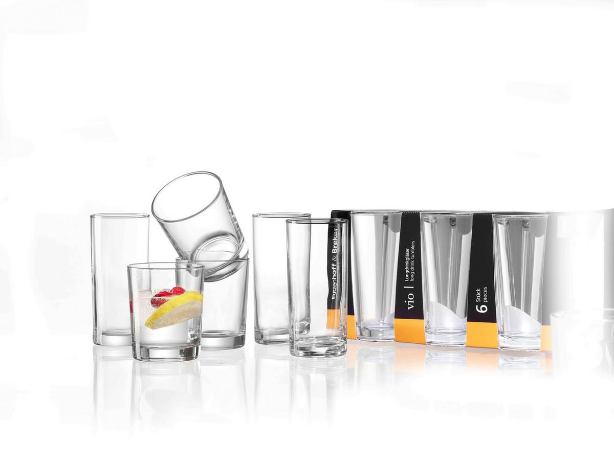 KOMPLET SZKŁA STOŁOWEGO 811919 VIO - przejrzysty, Basics, szkło (260ml) - Ritzenhoff Breker