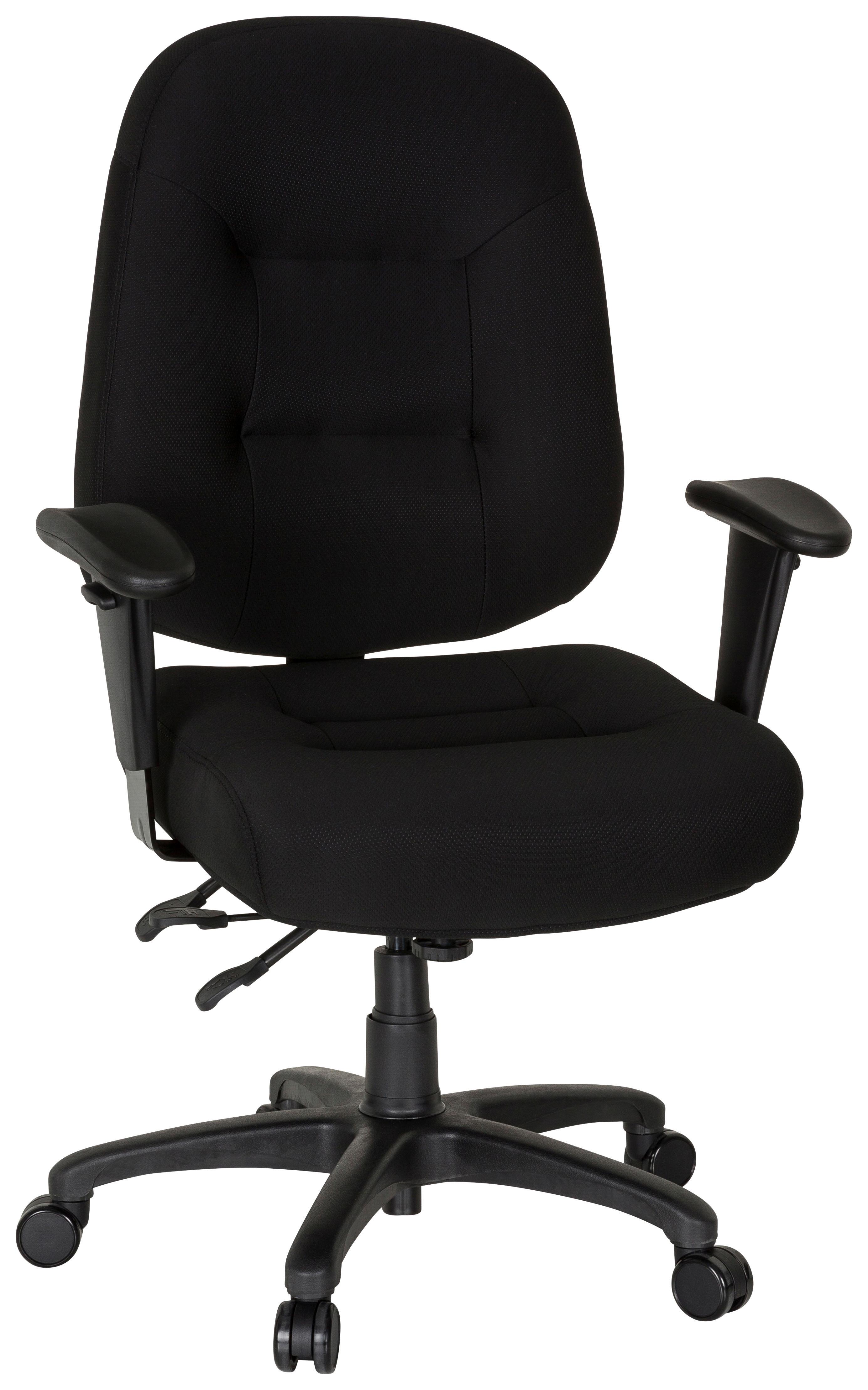 Pisarniški Stol Zenit Xxl, Črna - črna, Basics, umetna masa/tekstil (76/119/69cm) - MID.YOU