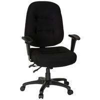 Pisarniški Stol Zenit Xxl, Črna - črna, Basics, umetna masa/tekstil (76/119/69cm) - MID.YOU