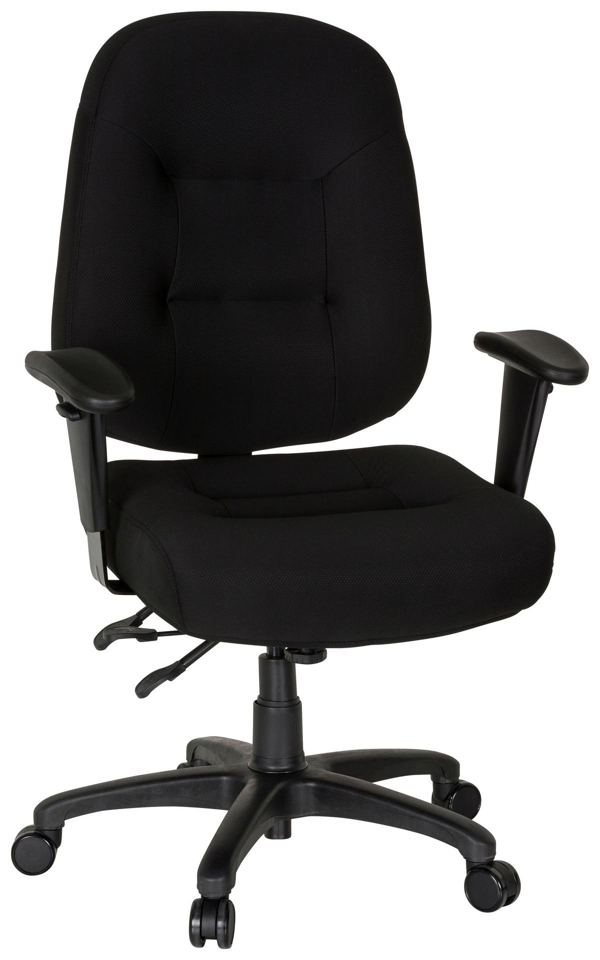 Pisarniški Stol Zenit Xxl, Črna - črna, Basics, umetna masa/tekstil (76/119/69cm) - MID.YOU