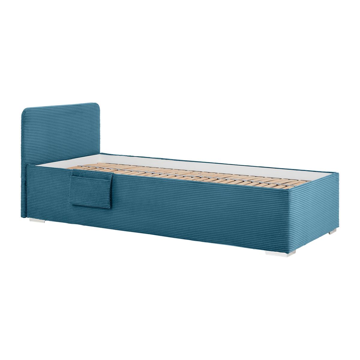 Bett Remi Pastelblau ca. 90x200cm - Chromfarben/Pastellblau, KONVENTIONELL, Holz/Kunststoff (90/200cm) - Mömax
