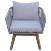 SET DE JARDIN MICHI 1 - gris/couleur acacia, MODERN, métal/bois - Mömax
