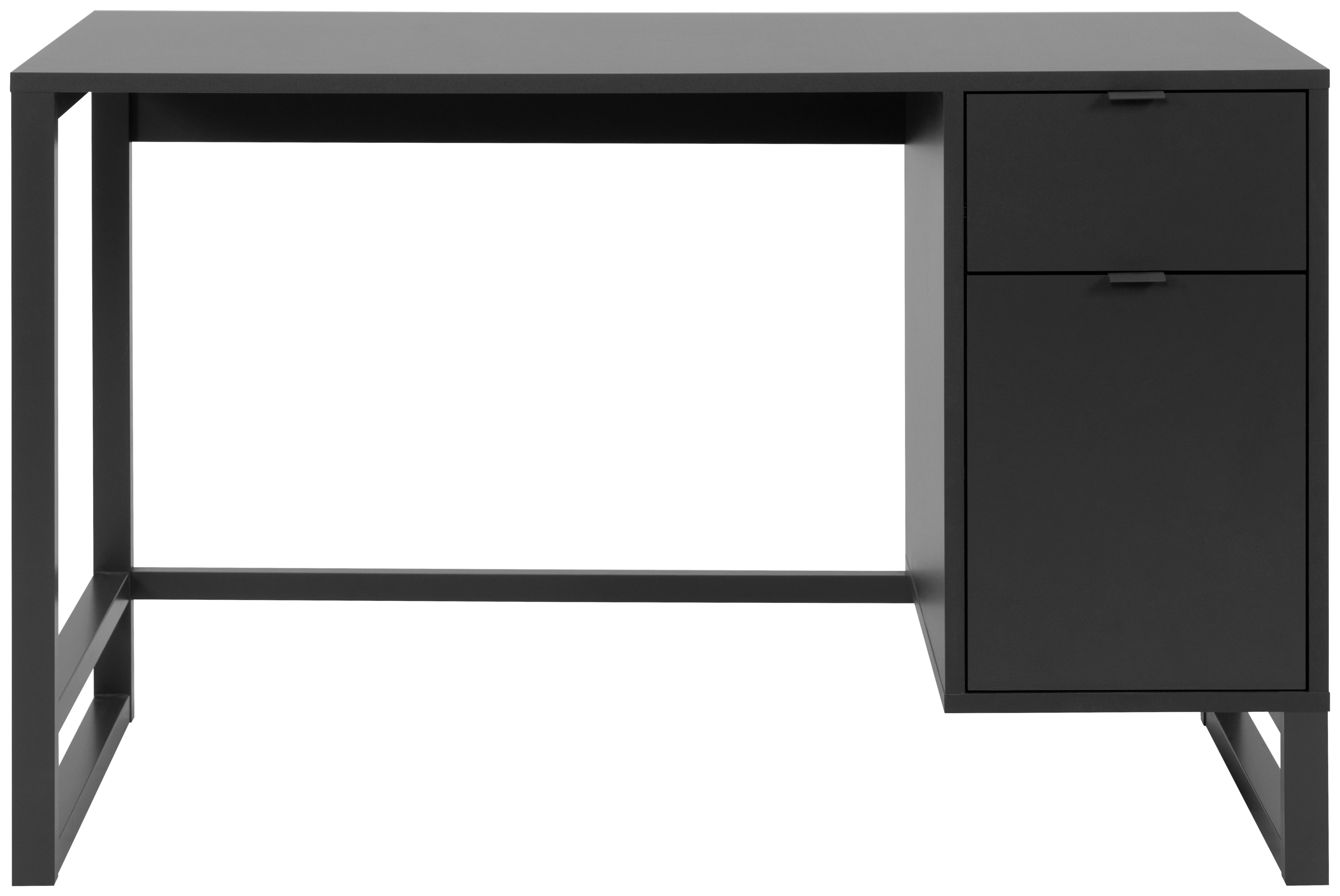 BIURKO SUMATRA 30A - antracytowy, Basics, materiał drewnopochodny/tworzywo sztuczne (120/65/75cm) - MID.YOU