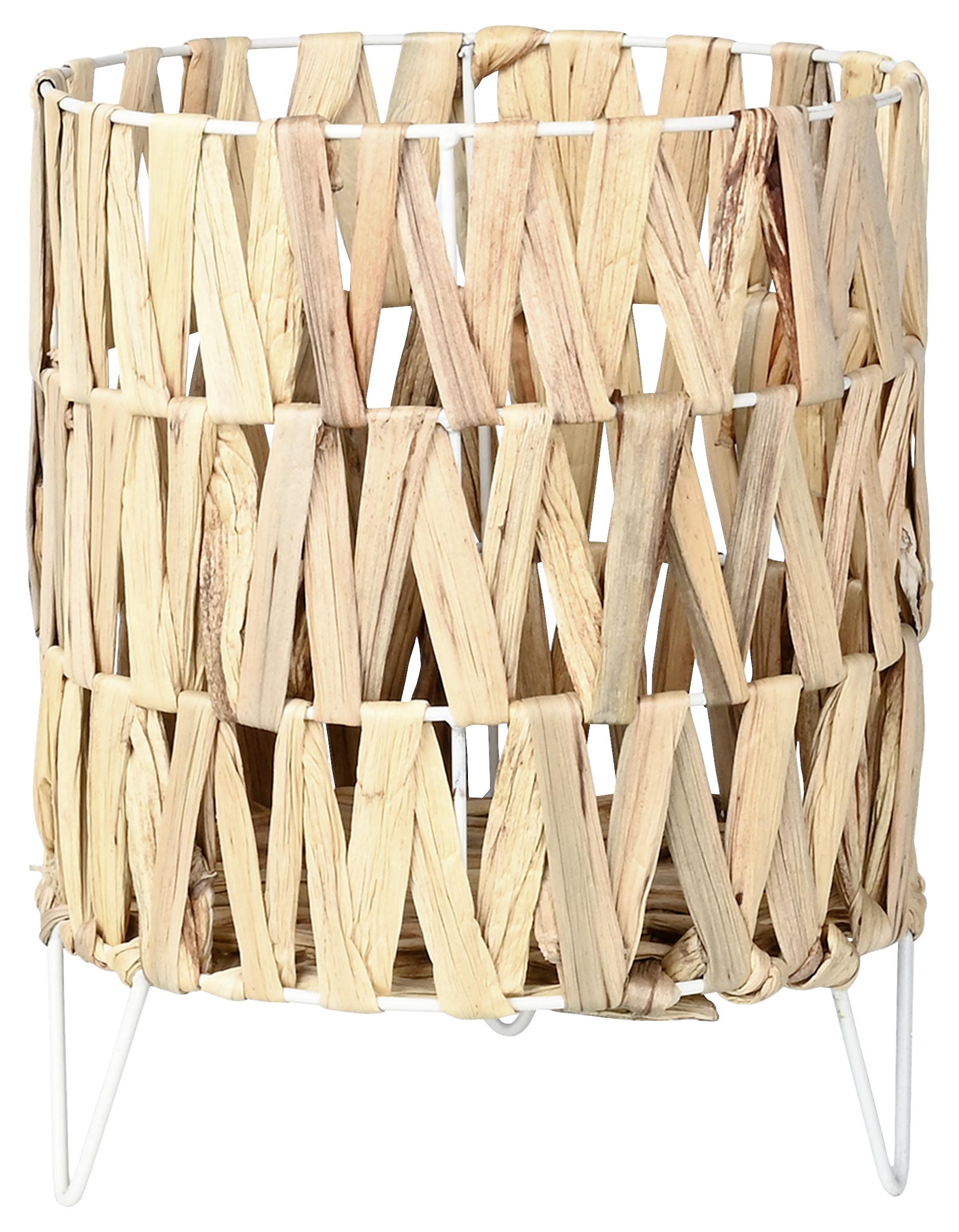 Übertopf Haru in Naturfarben - Naturfarben, MODERN, Holz/Metall (20/25cm) - Zandiara