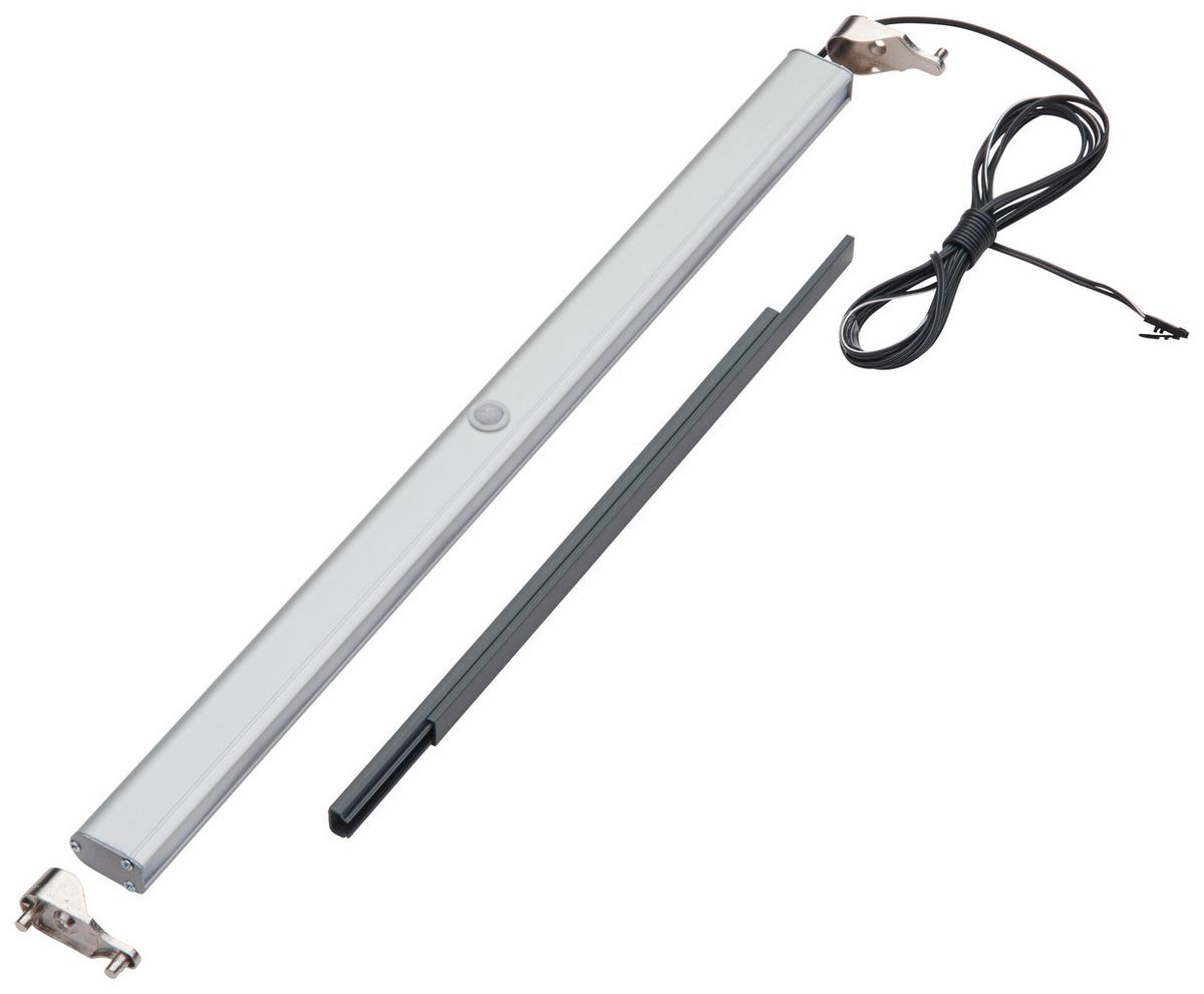 Kleiderstange "UNIT" in Alufarben mit Beleuchtung - Alufarben, MODERN, Metall (41,6cm) - Based