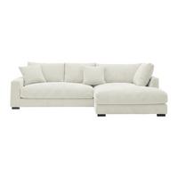 Ecksofa Pedro Creme - Creme/Schwarz, MODERN, Kunststoff/Textil (300/190cm) - Mömax